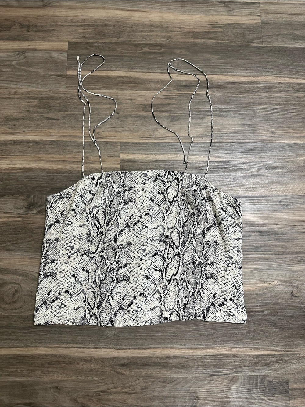 Reformation Snakeskin Print Meyer Top